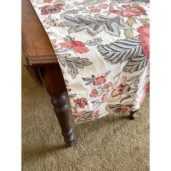 Pottery Barn Dining Pottery Barn Table Runner Jacobean Style Floral Linen Vine Trellis 8 X